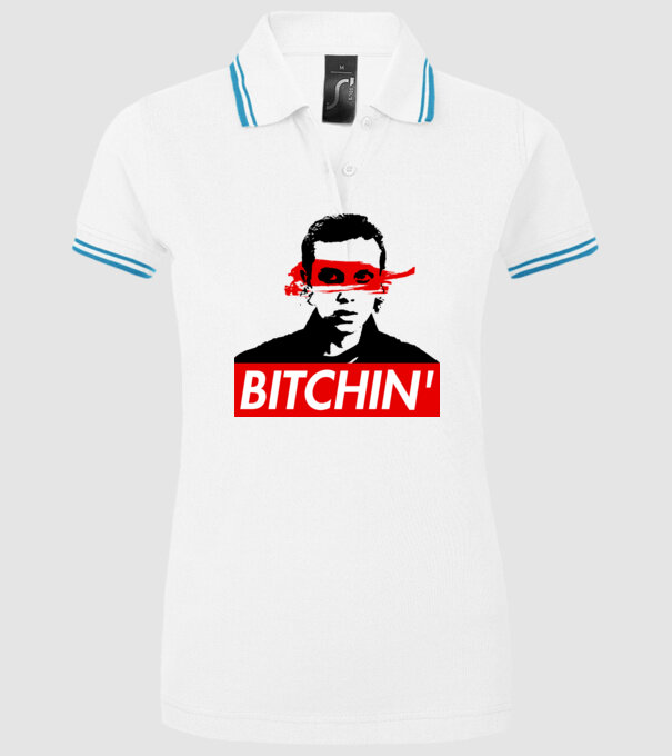 bitchin eleven model alb pe tricou
