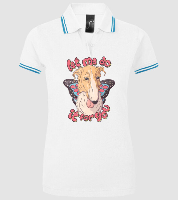 BORZOI let me do it for you fairy model alb pe tricou