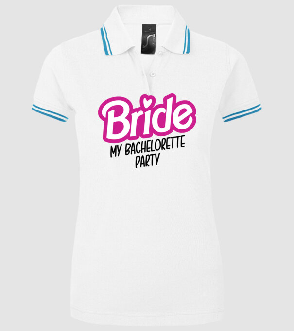 Bride Barbie model alb pe tricou