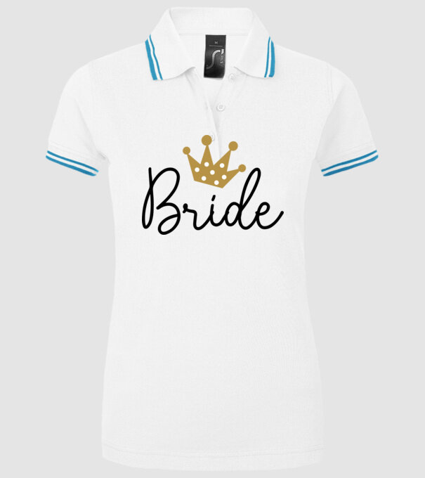 Bride princess model alb pe tricou