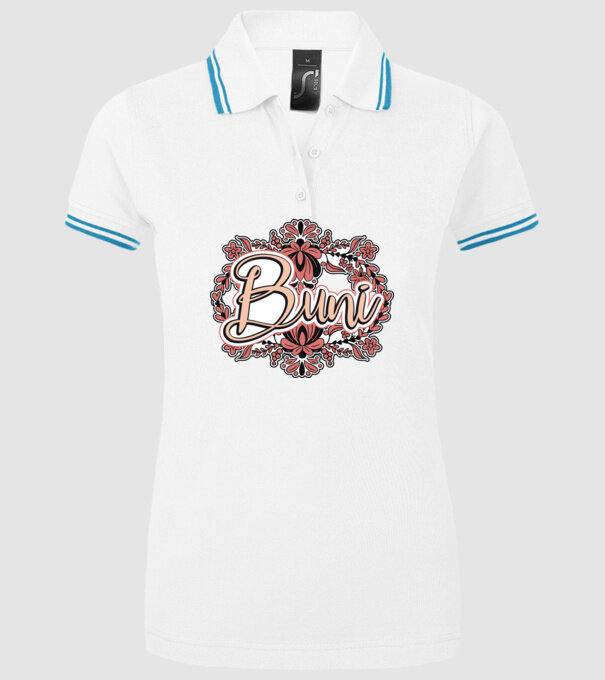 Buni model alb pe tricou