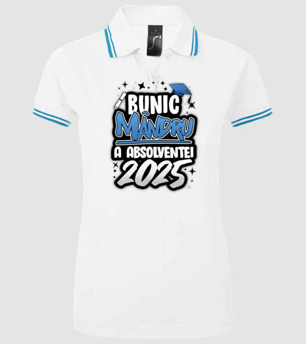 Bunic MÂNDRU a absolventei model alb pe tricou