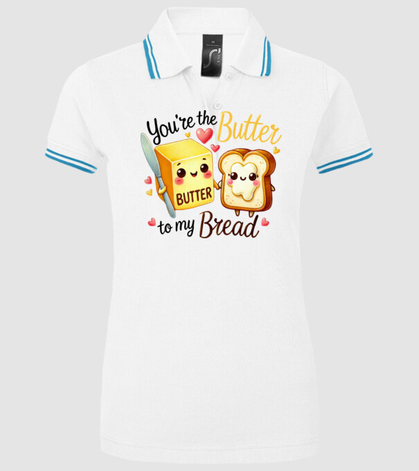 Butter to my Bread model alb pe tricou