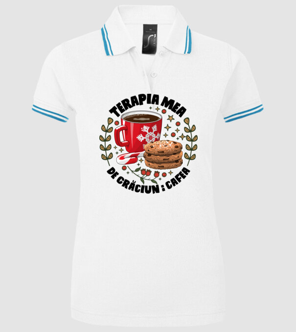 Cană de cafea de Crăciun  model alb pe tricou
