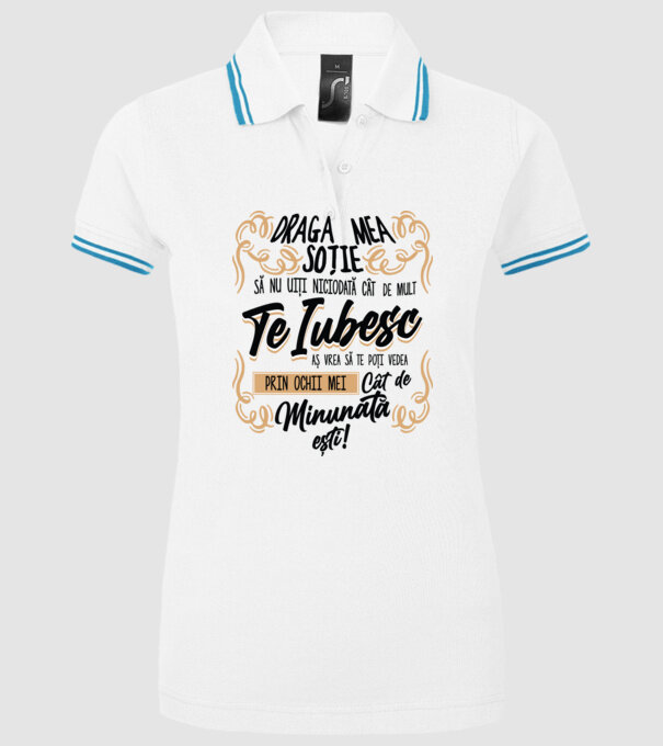 Cât de minunată ești model alb pe tricou