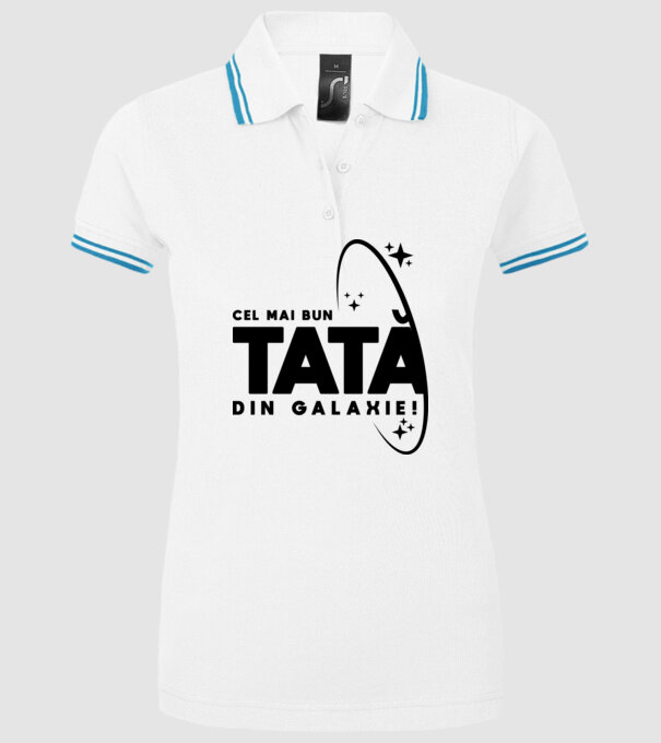 Cel mai bun tată din Galaxie! model alb pe tricou