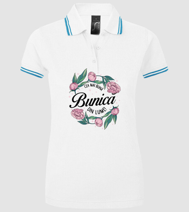 Cea mai bună bunică din lume! model alb pe tricou