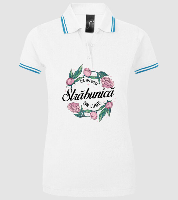 Cea mai bună străbunică din lume! model alb pe tricou