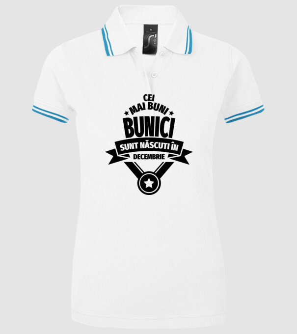 Cei mai buni bunici sunt născuți în decembrie. model alb pe tricou