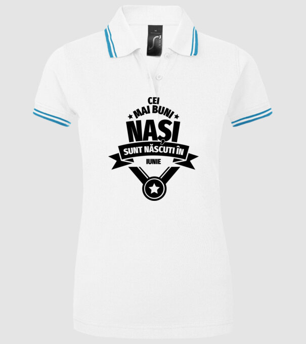 Cei mai buni nași sunt născuți în iunie. model alb pe tricou