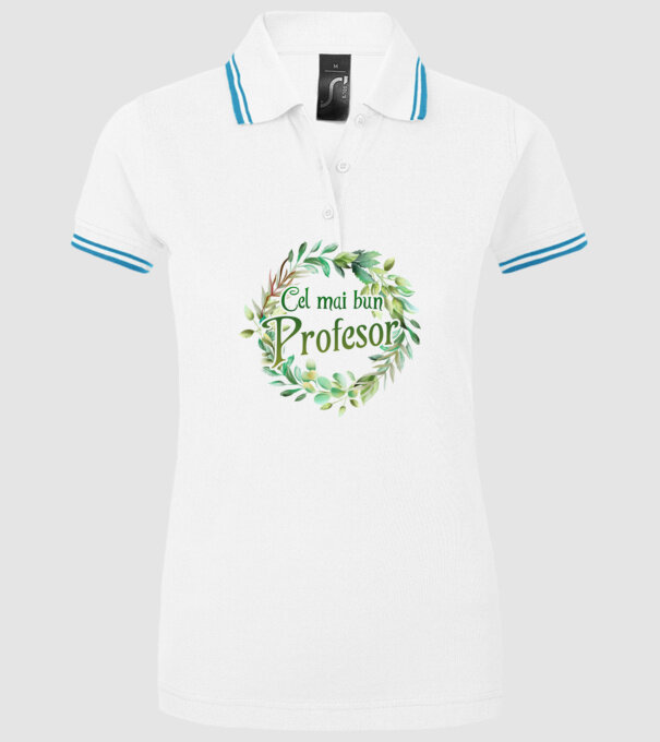 Cel mai bun profesor model alb pe tricou