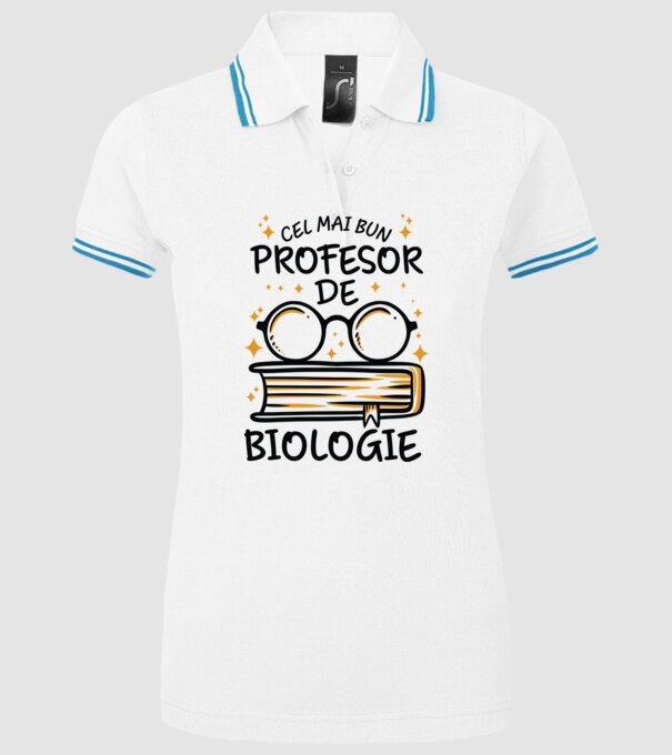 Cel mai profesor biologie model alb pe tricou