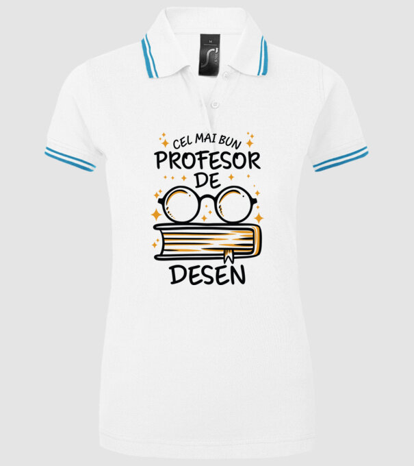 Cel mai profesor de desen model alb pe tricou