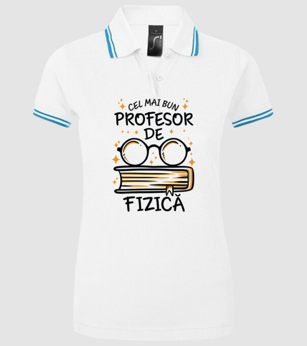 Cel mai profesor fizică model alb pe tricou