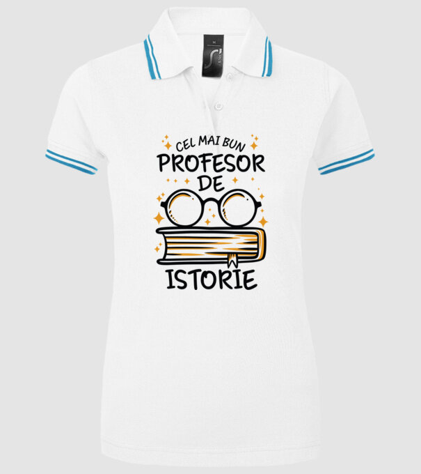 Cel mai profesor istorie model alb pe tricou