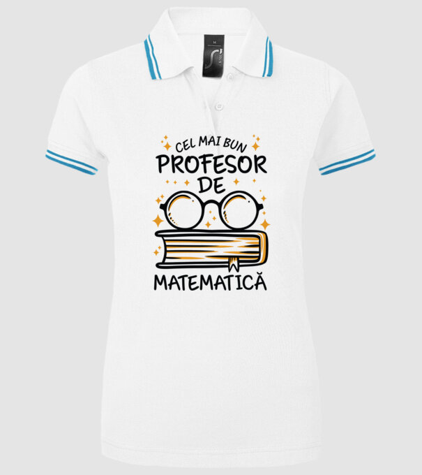Cel mai profesor matematică model alb pe tricou