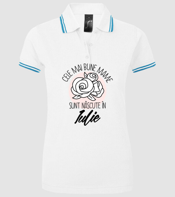 Cele mai bune mame sunt născute în Iulie model alb pe tricou