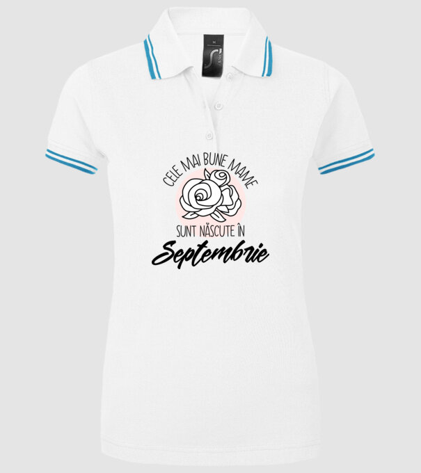 Cele mai bune mame sunt născute Septembrie model alb pe tricou
