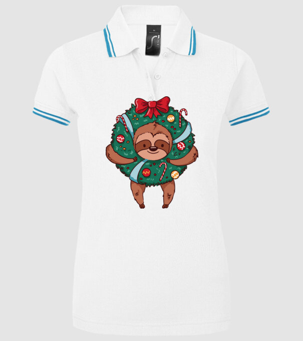 Christmas model alb pe tricou