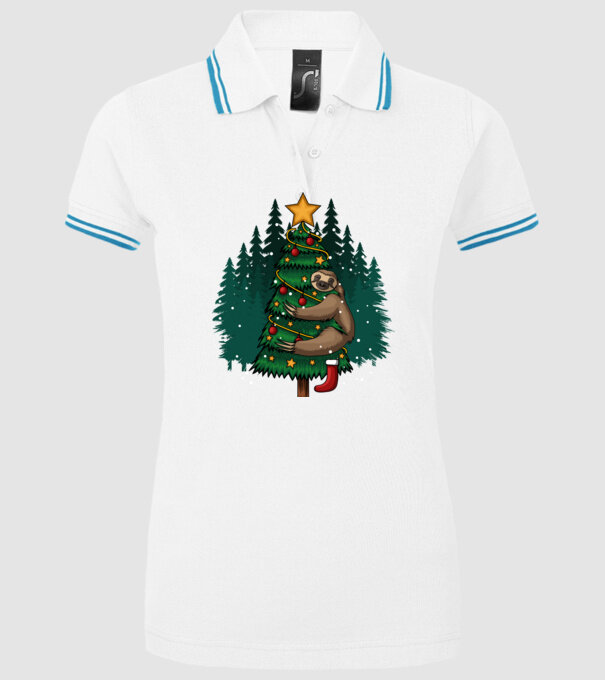 Christmas model alb pe tricou