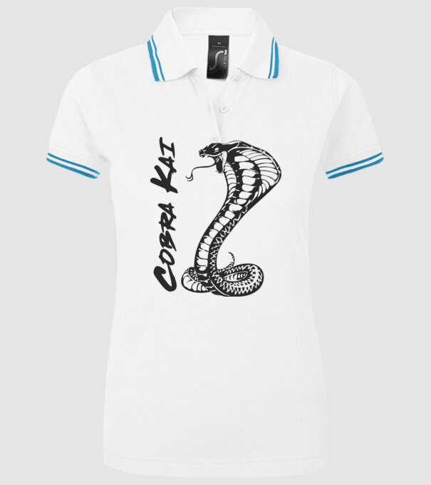 cobra kai black model alb pe tricou