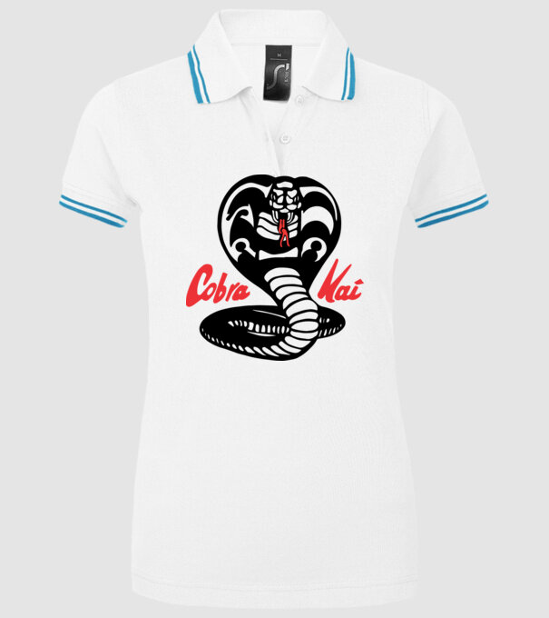 cobra kai classic logo model alb pe tricou