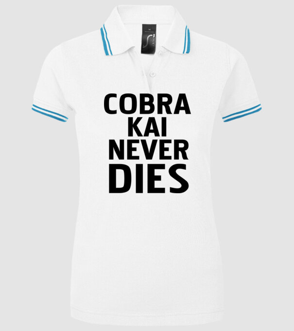 cobra kai never dies model alb pe tricou