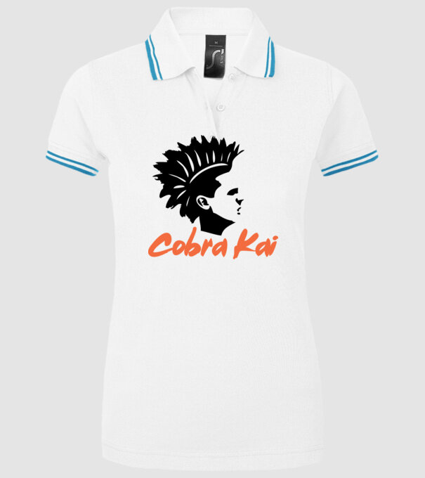cobra kai punk model alb pe tricou