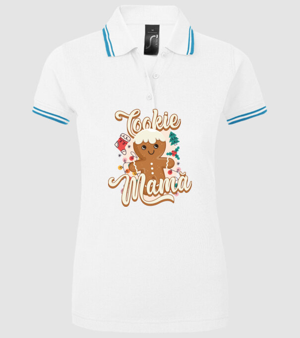 Cookie mamă model alb pe tricou