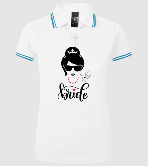 Cool Bride model alb pe tricou