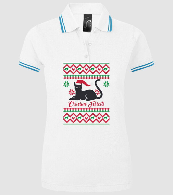 crăciun fericit model alb pe tricou
