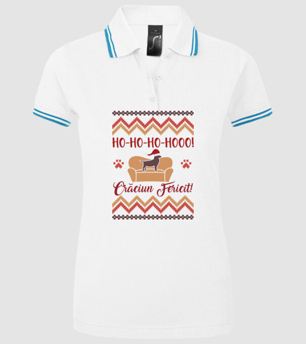 un Crăciun ho-ho-hoo-hoo fericit! model alb pe tricou