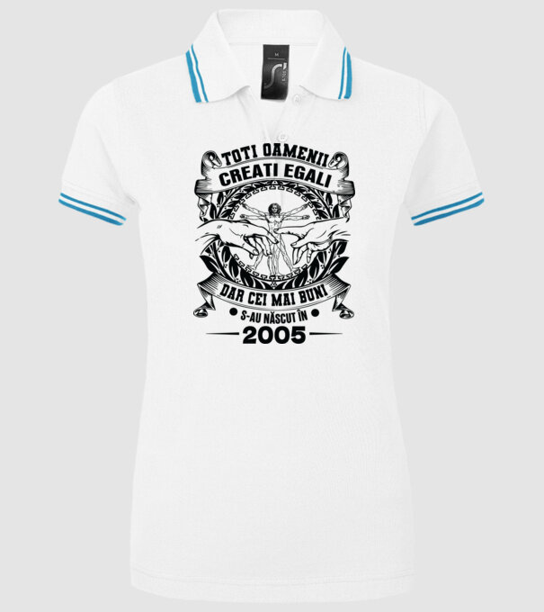 Da Vinci 20 2005 model alb pe tricou
