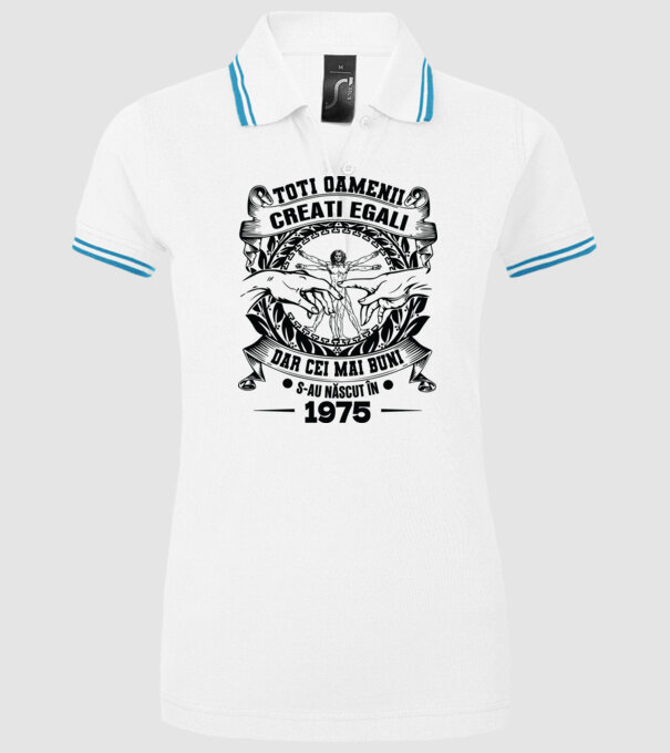 Da Vinci 50 1975 model alb pe tricou