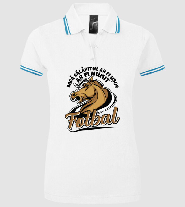 dacă călăritul ar fi ușor ar fi numit fotbal model alb pe tricou