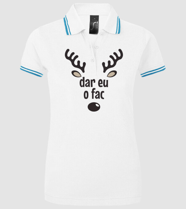 Dar eu o fac crăciun chiar căprioară Alb model alb pe tricou