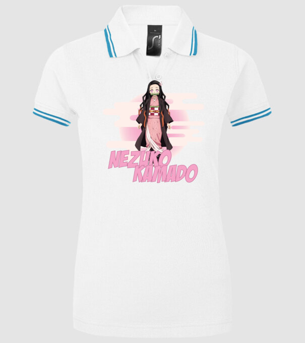 Demon Slayer  Nezuko model alb pe tricou