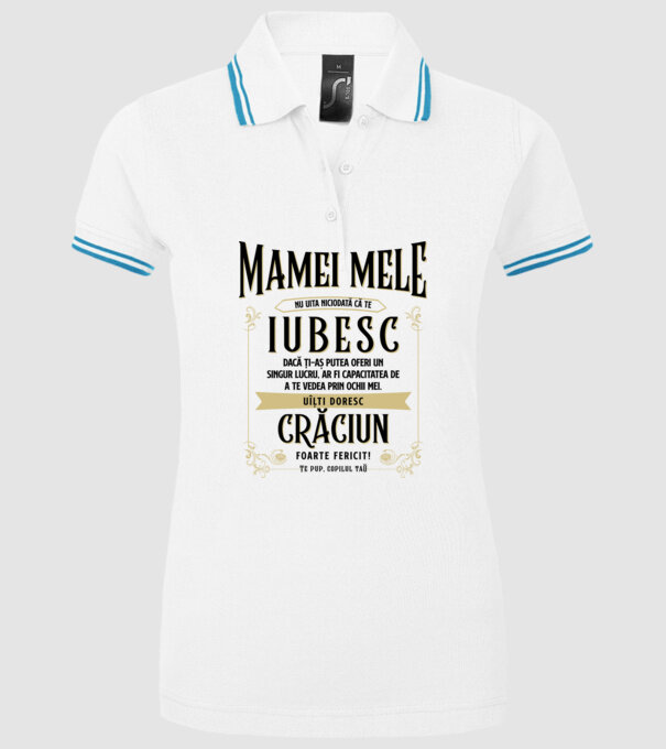 Mamei mele - nu uita niciodată că te iubesc - dacă ți-aș putea oferi un singur lucru, ar fi capacitatea de a te vedea prin ochii model alb pe tricou