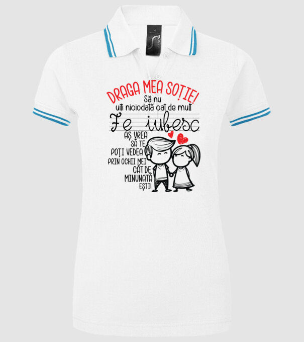dragul meu soț javitott2411 model alb pe tricou