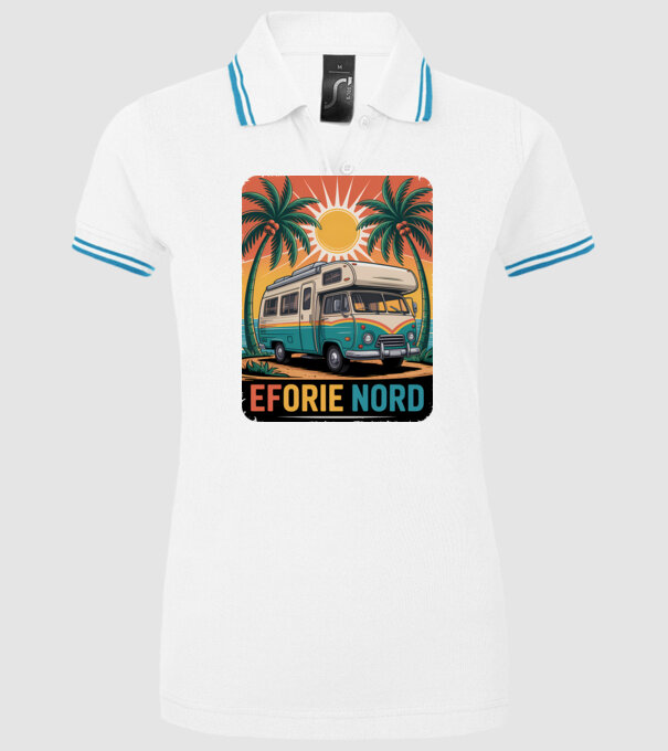 Eforie Nord model alb pe tricou