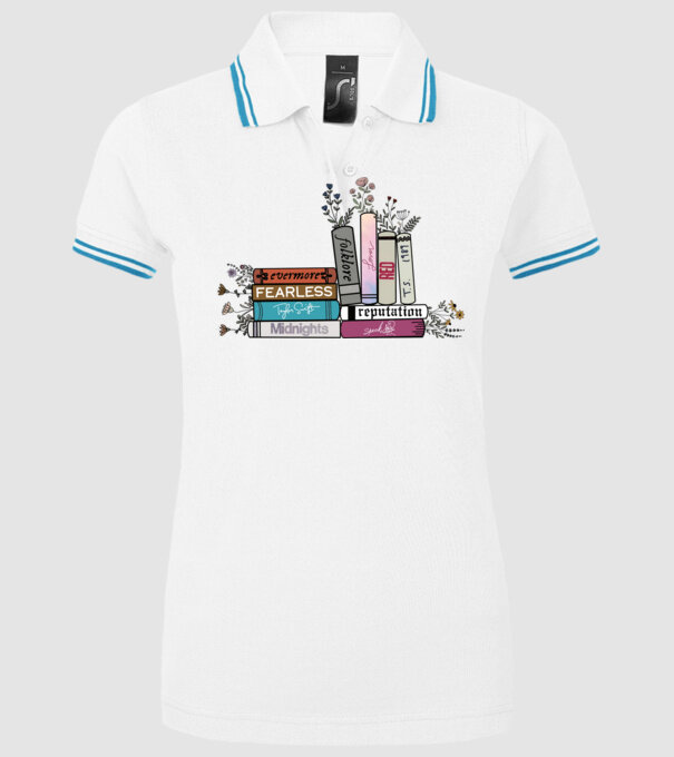 Eras tour books color 2 model alb pe tricou