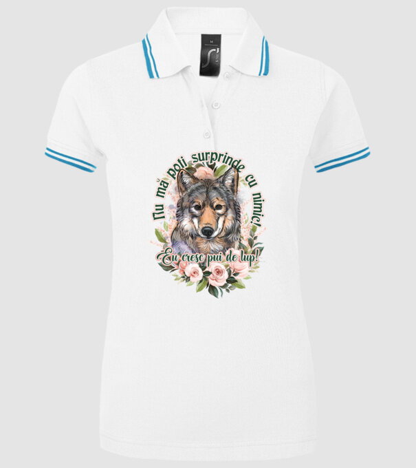 Nu mă poți surprinde cu nimic! Eu cresc pui de lup! model alb pe tricou