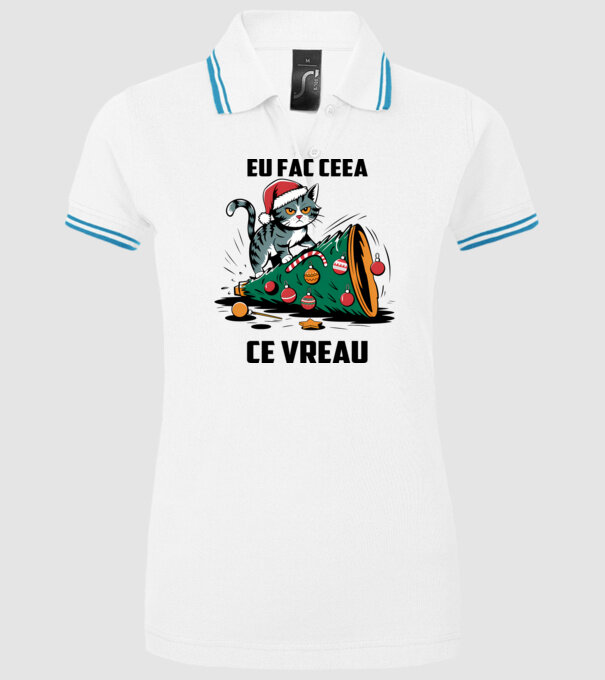 Eu fac ceea ce vreau Alb model alb pe tricou