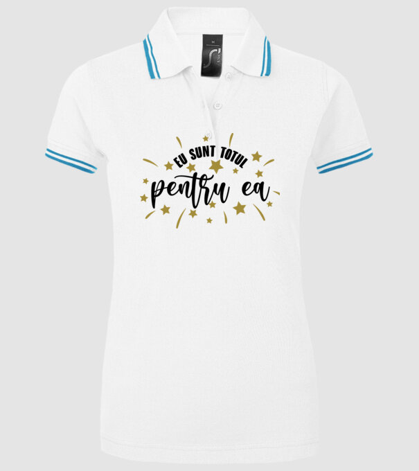 Eu sunt totul pentru el/ ea model alb pe tricou