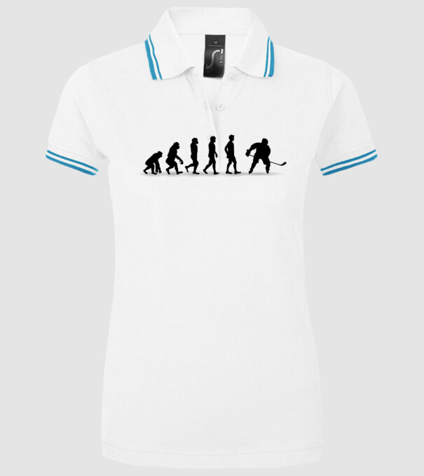 Evolution Hockey model alb pe tricou