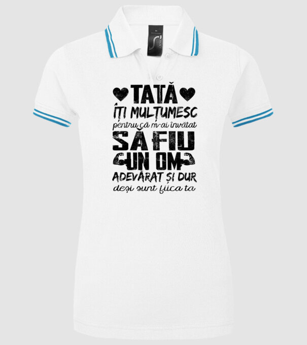 fiică crescută ca fiu Alb model alb pe tricou