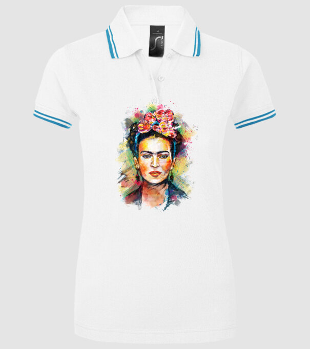 Frida Kahlo model alb pe tricou