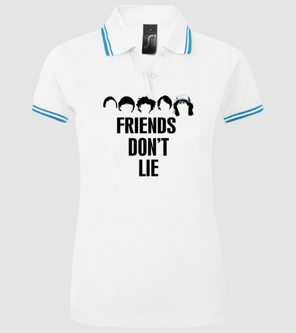 friends dont lie stranger things model alb pe tricou