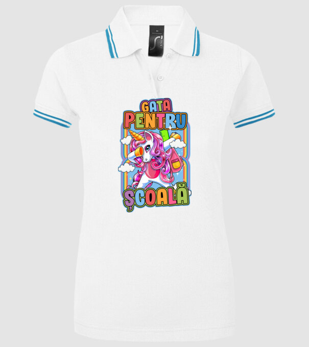 Gata pentru școală D1947707 model alb pe tricou