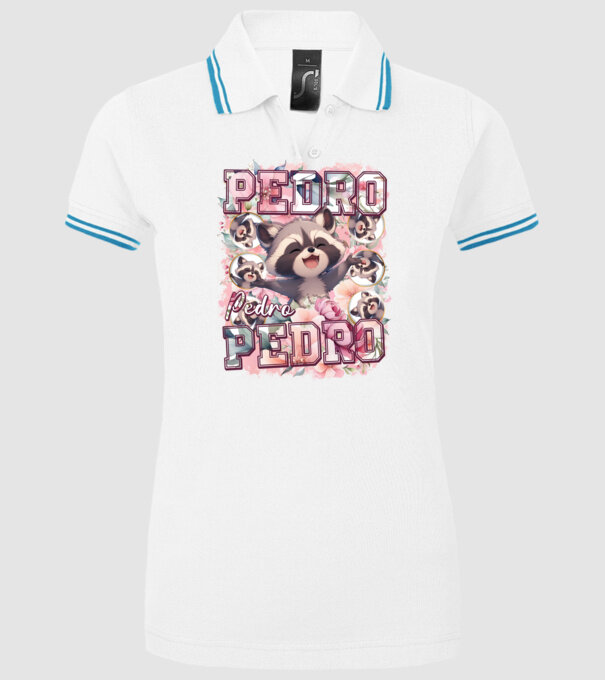 Girly Pedro model alb pe tricou
